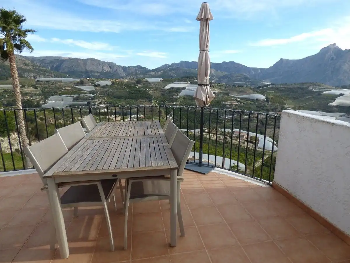 Terrace of Detached homes for sale in Callosa d'en Sarrià  with Air Conditioner, Heating and Private garden