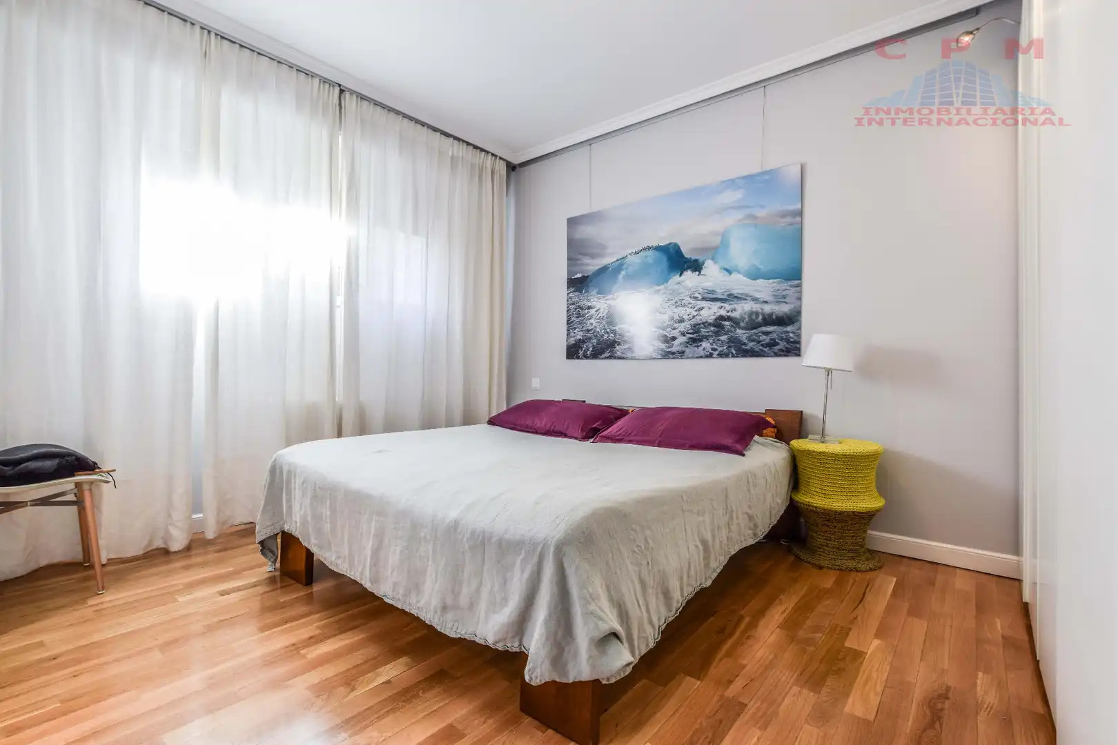 Bedroom of Flat for rent in Madrid  with Air Conditioner, Heating and Parquet flooring