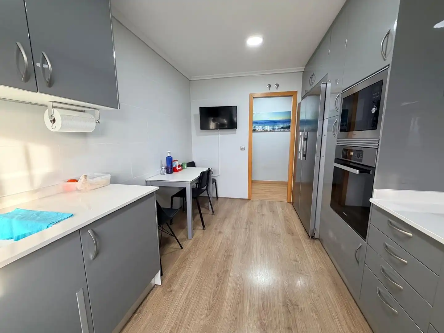 Cuina de Casa adosada en venda en Albaida amb Aire condicionat, Parquet i Moblat