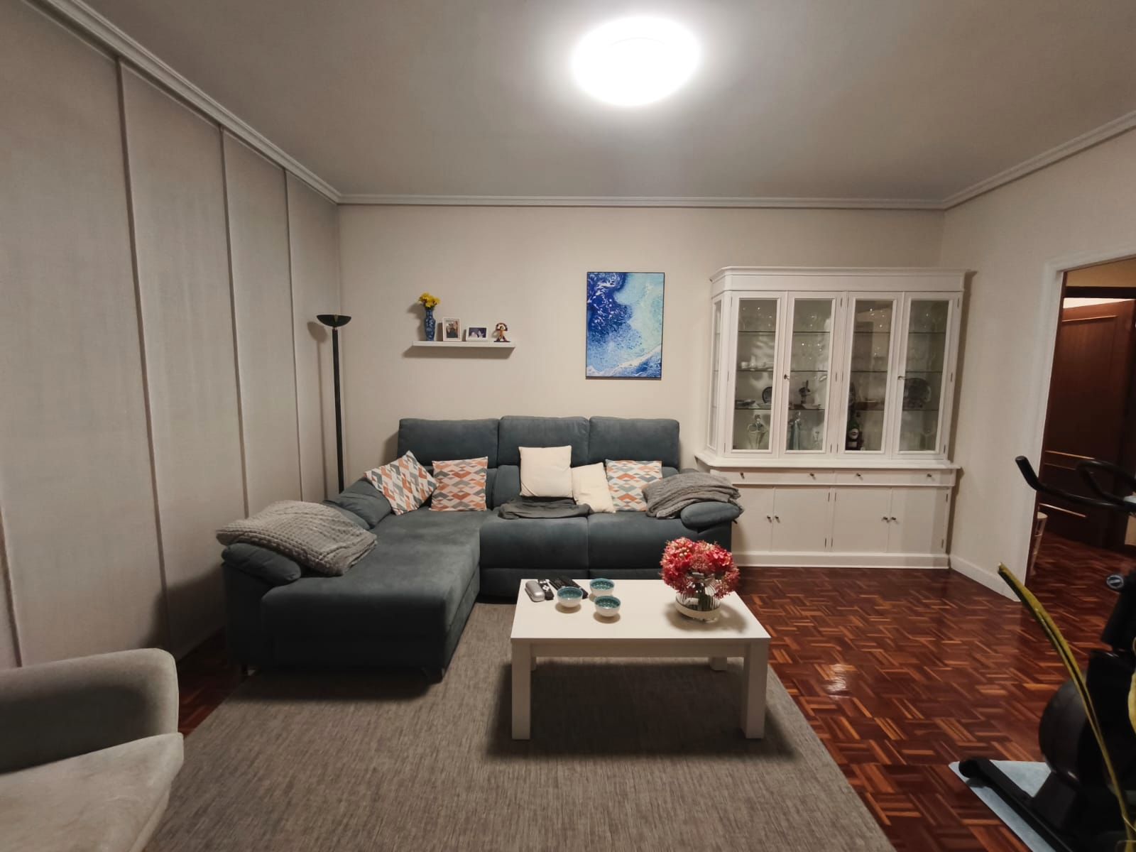 Living room of Flat for sale in Ourense Capital   with Heating, Parquet flooring and Storage room