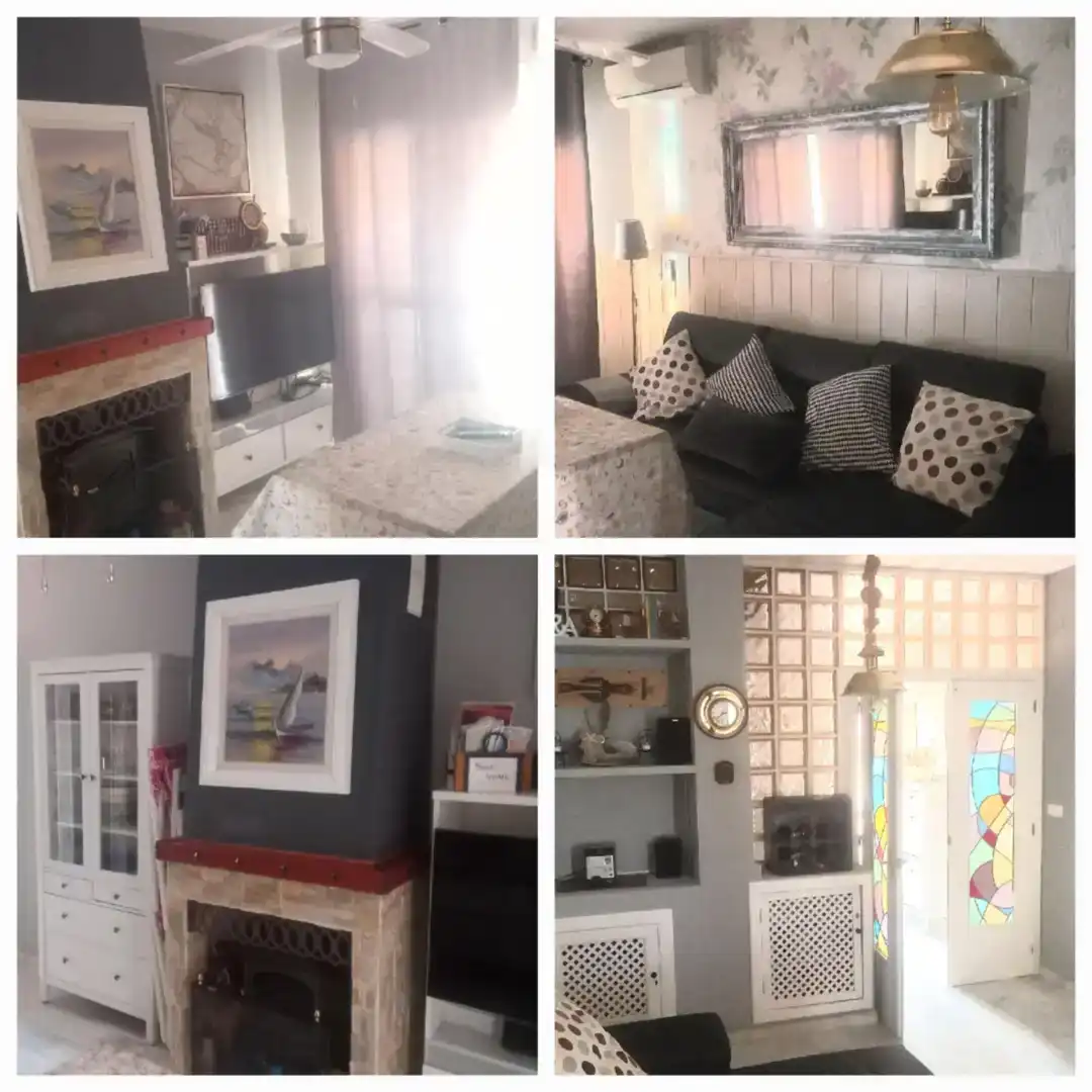 Sala d'estar de Casa o xalet de lloguer en Islantilla amb Aire condicionat i Balcó