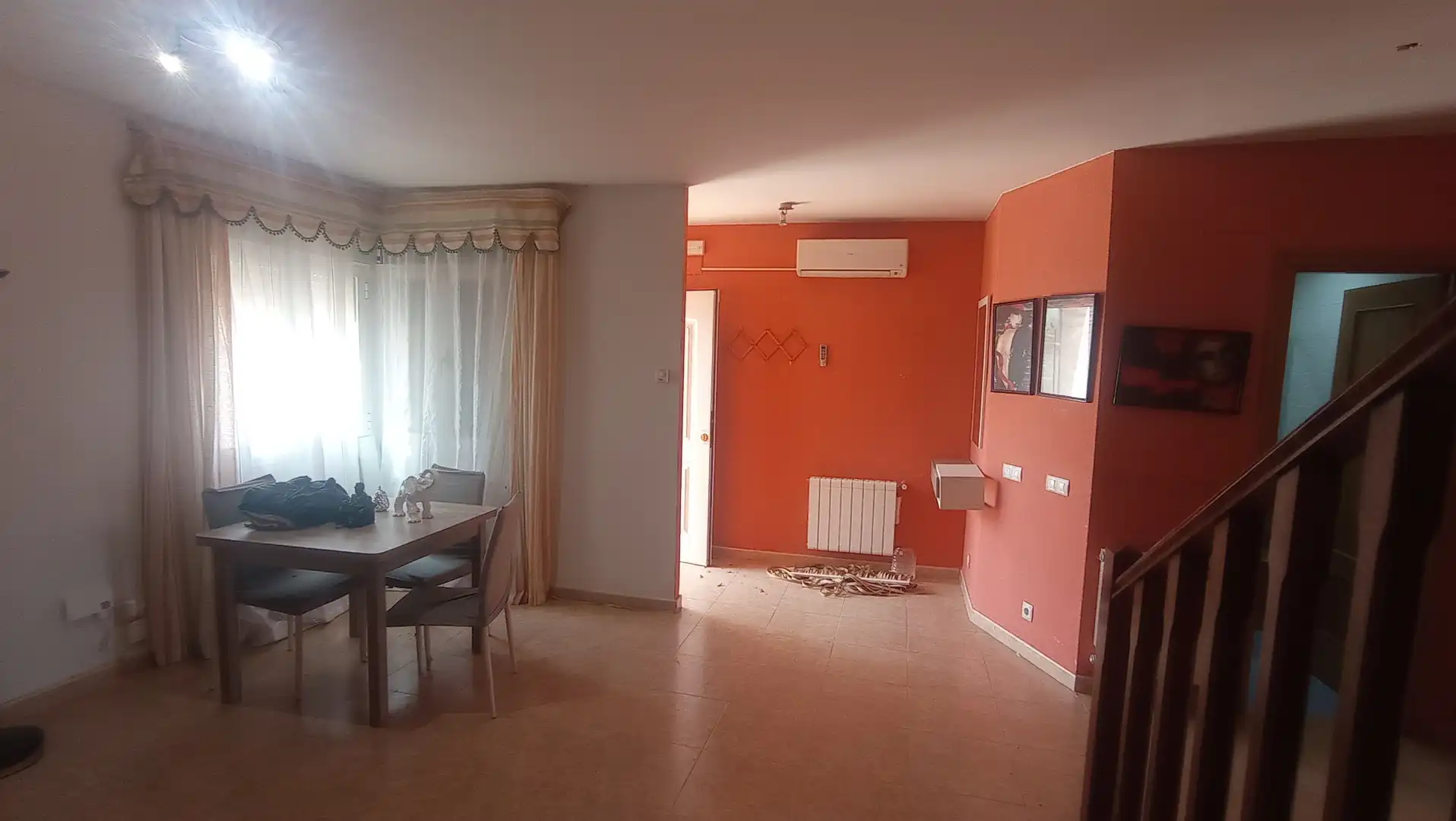 Dining room of Detached homes for sale in Pozuelo de Calatrava  with Air Conditioner, Heating and Private garden
