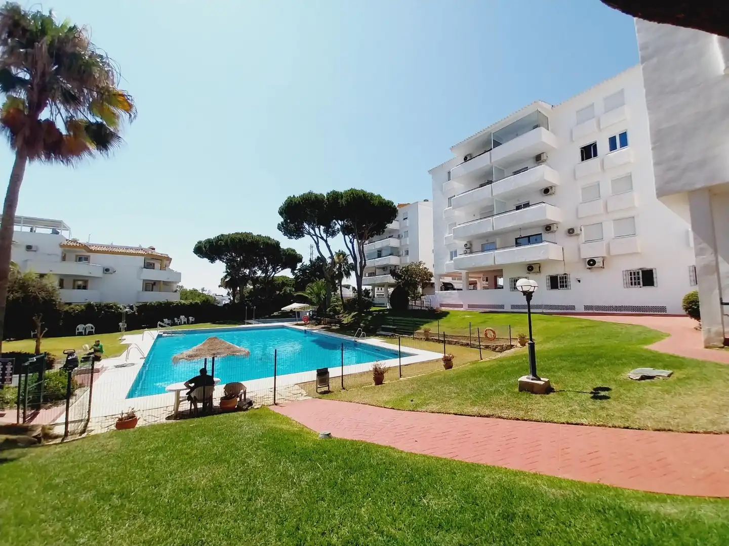 Piscina de Apartamento en venta en Mijas con Jardín privado, Terraza y Amueblado