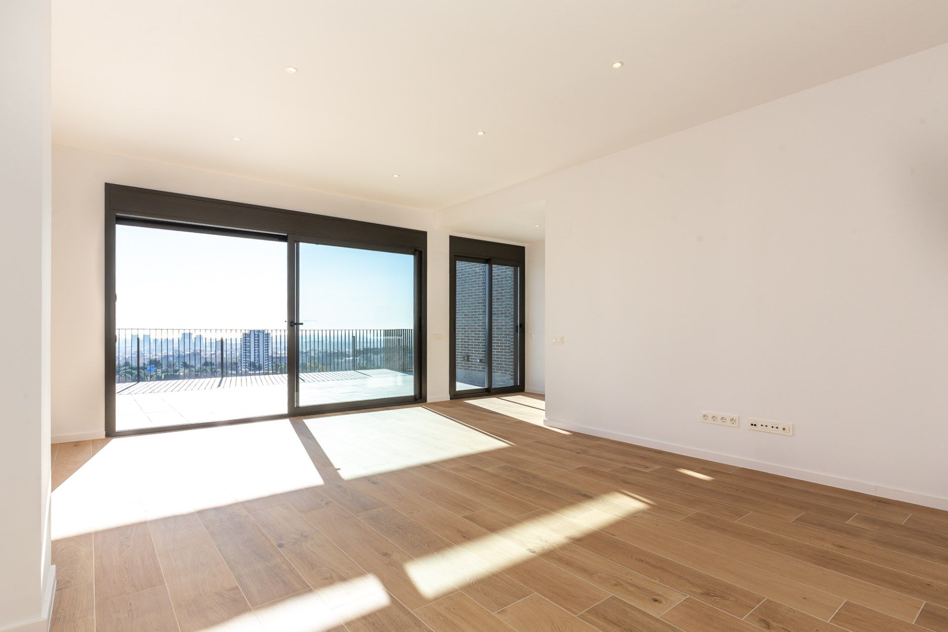 Sala de estar de Ático de alquiler en Esplugues de Llobregat con Aire acondicionado, Calefacción y Terraza
