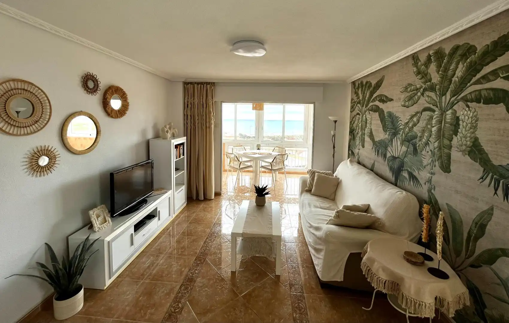 Living room of Apartments for rent in Torrevieja  with Air Conditioner, Private garden and Terrace