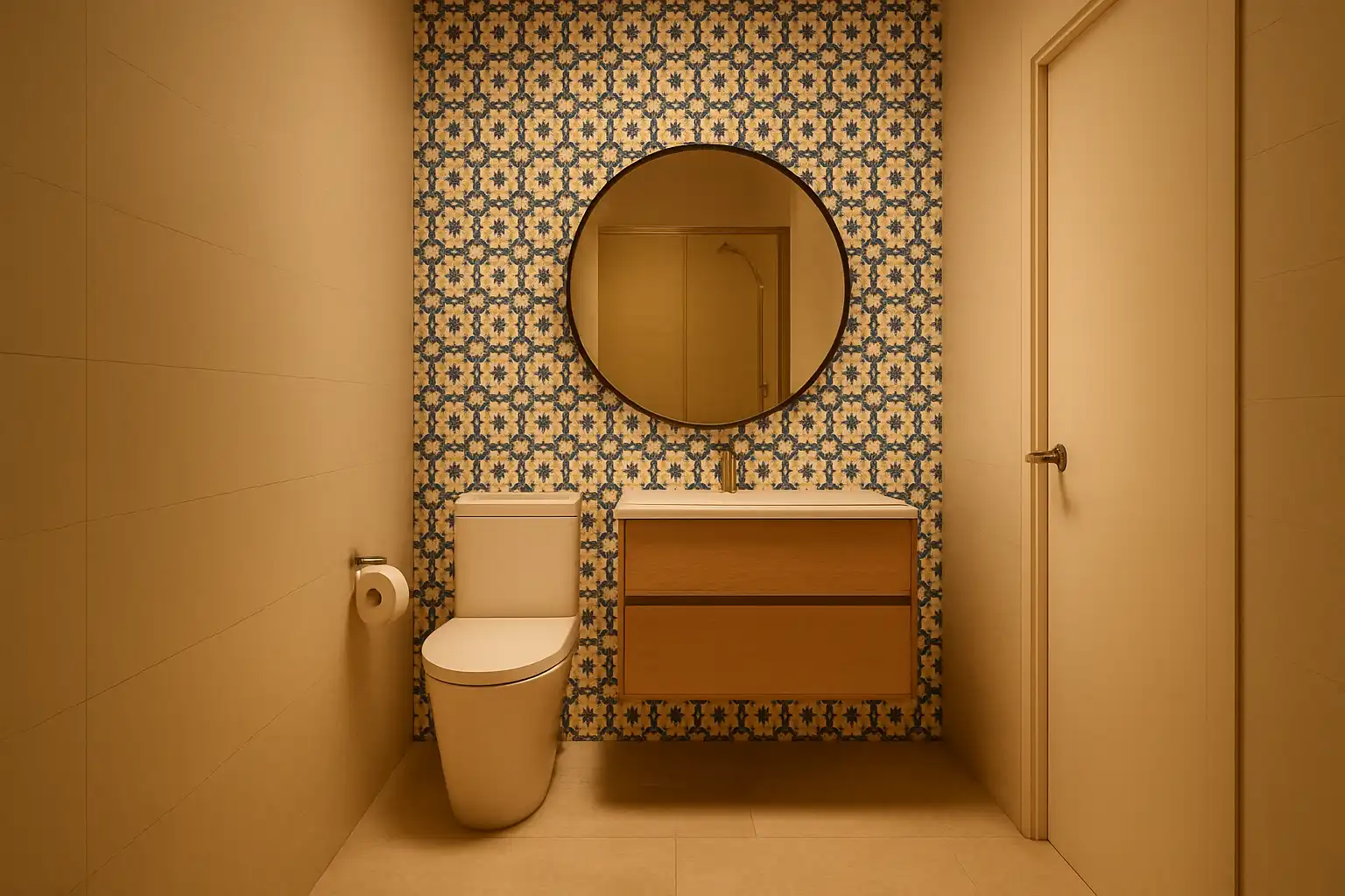 Badezimmer von Wohnung zum Verkauf in Chipiona mit Heizung