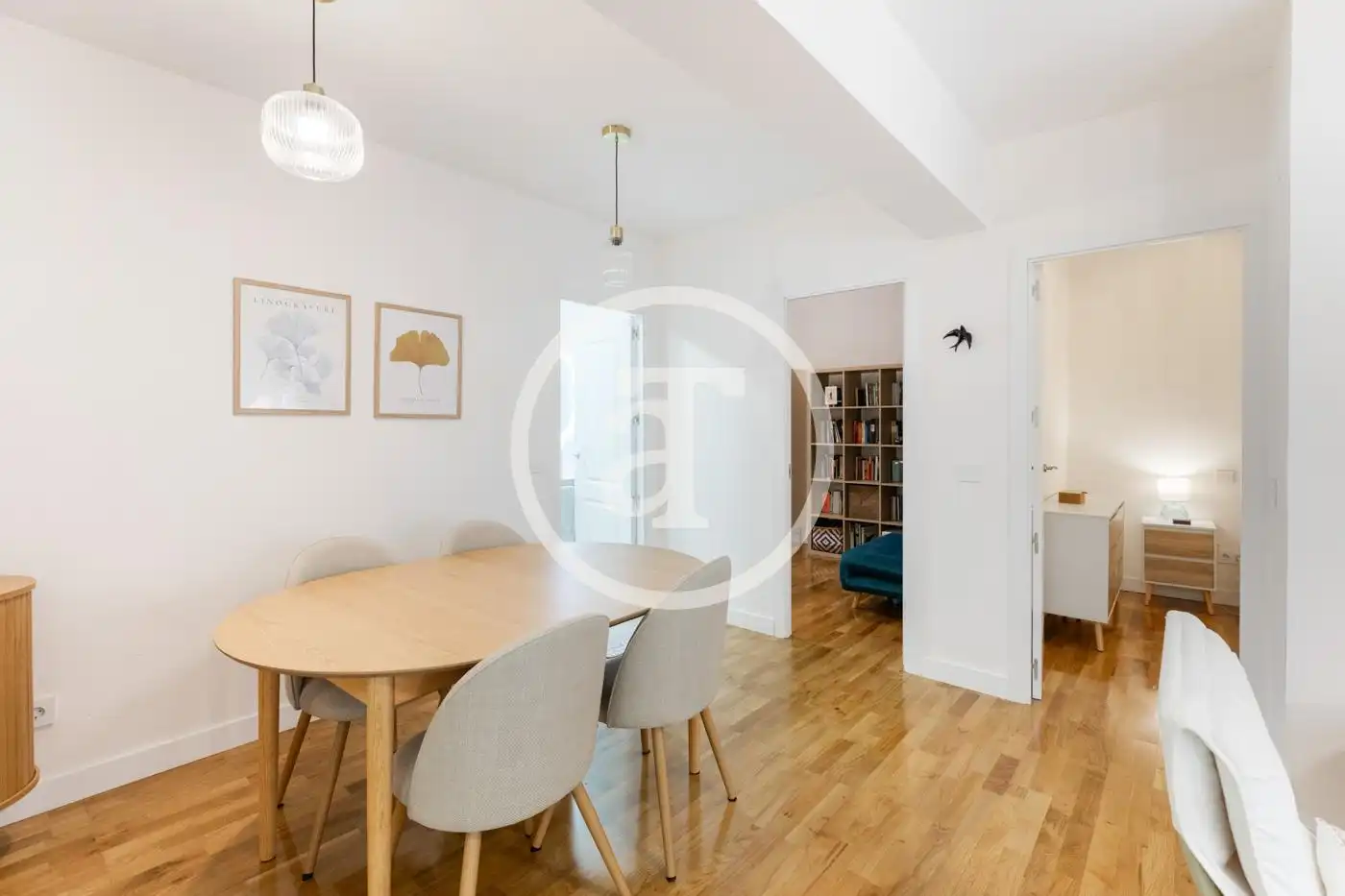 Esszimmer von Wohnung zur Miete in Madrid mit Klimaanlage, Heizung und Möbliert
