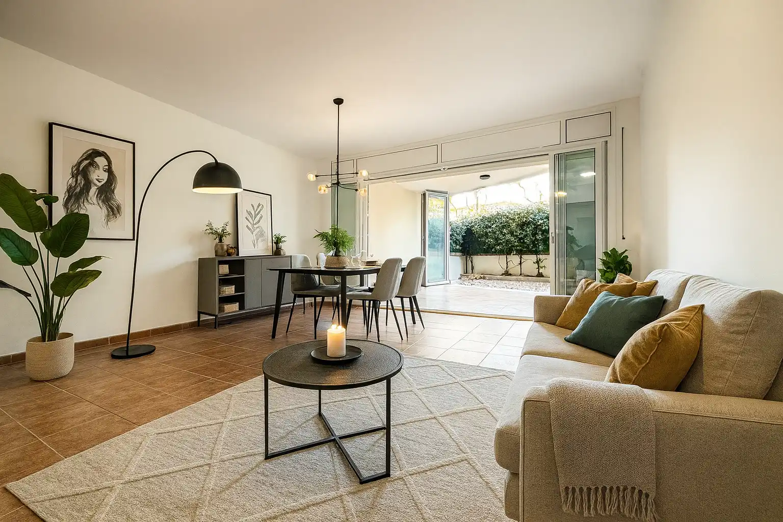 Bajo con jardín en venta en Via Augusta 18a