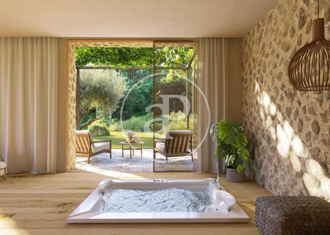 Garden of Houses for sale in Deià  with Air Conditioner, Heating and Private garden