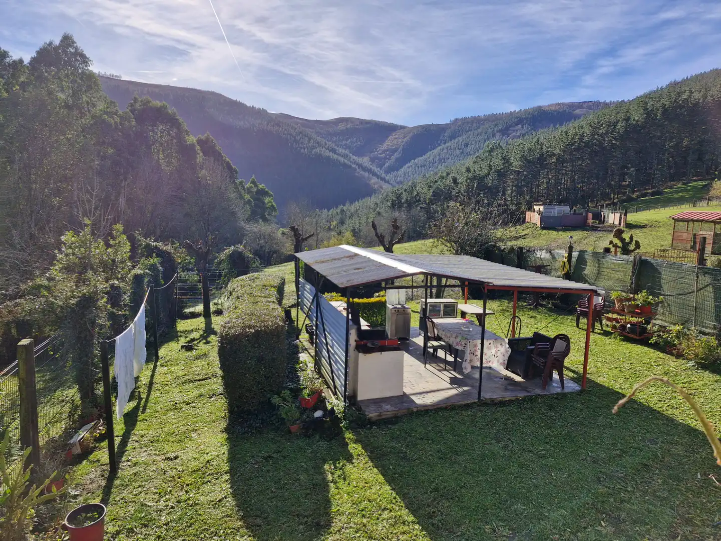 Terrasse von Haus oder Chalet zur Miete in Orozko mit Heizung, Privatgarten und Abstellraum