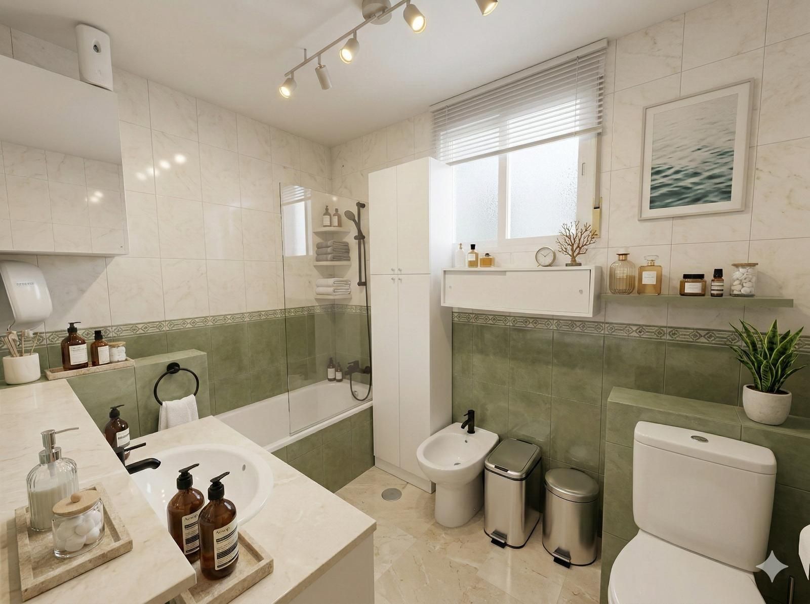 Bathroom of Flat for sale in  Madrid Capital  with Heating and Storage room