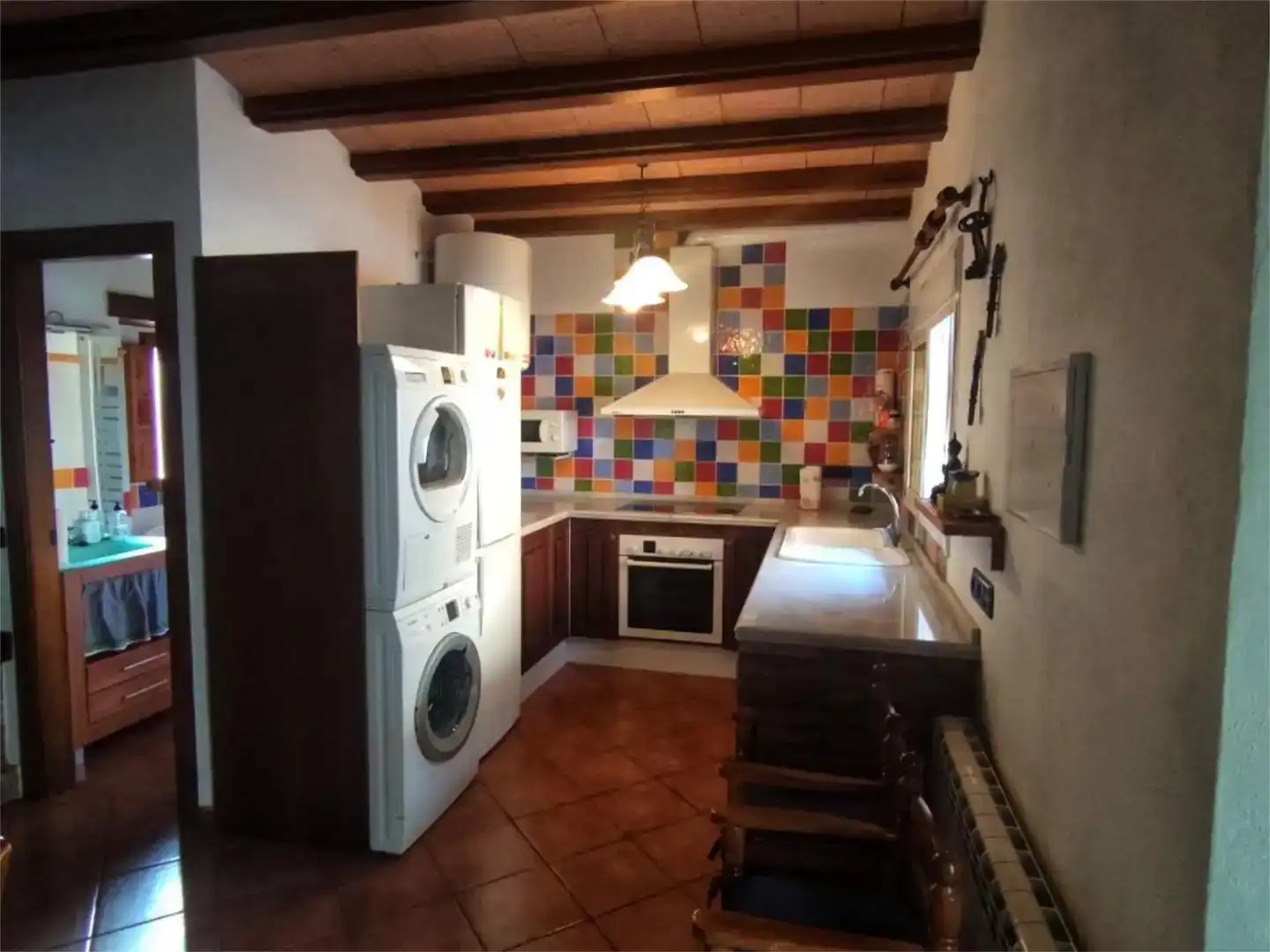 Cocina de Casa adosada en venta en Ayna con Parquet, Amueblado y Balcón