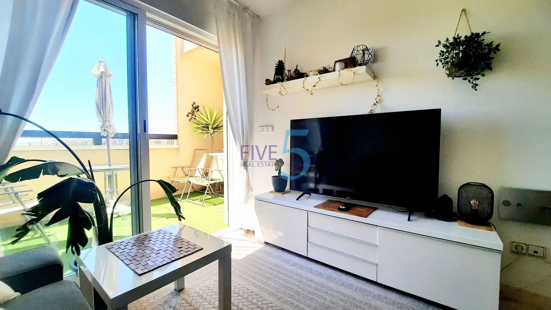 Sala d'estar de Àtic en venda en Murcia amb Aire condicionat, Calefacció i Terrassa