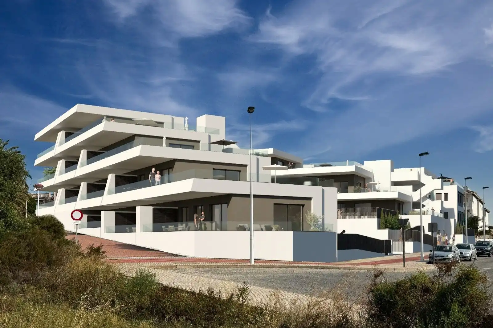Vista exterior de Apartament en venda en Elche / Elx amb Aire condicionat, Terrassa i Moblat