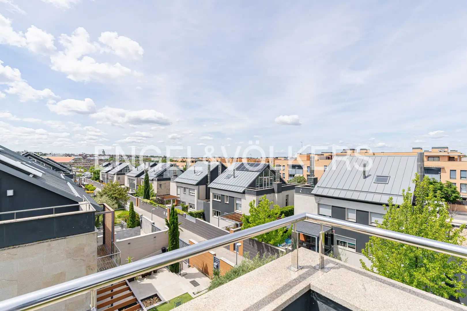 Terraza de Casa adosada en venta en Las Rozas de Madrid con Aire acondicionado, Calefacción y Jardín privado