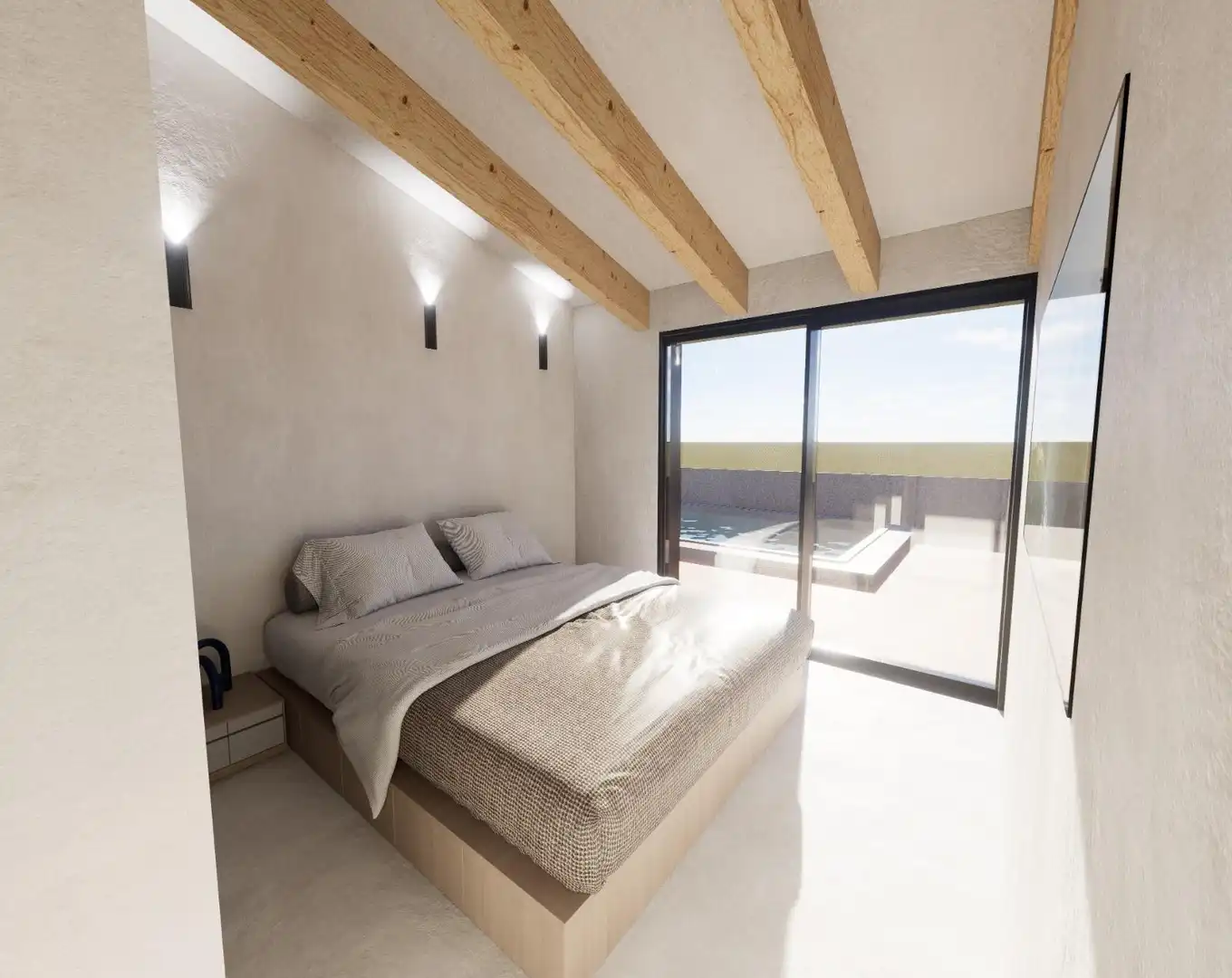 Habitación de Casa o chalet en venta en Blanes con Aire acondicionado, Calefacción y Jardín privado
