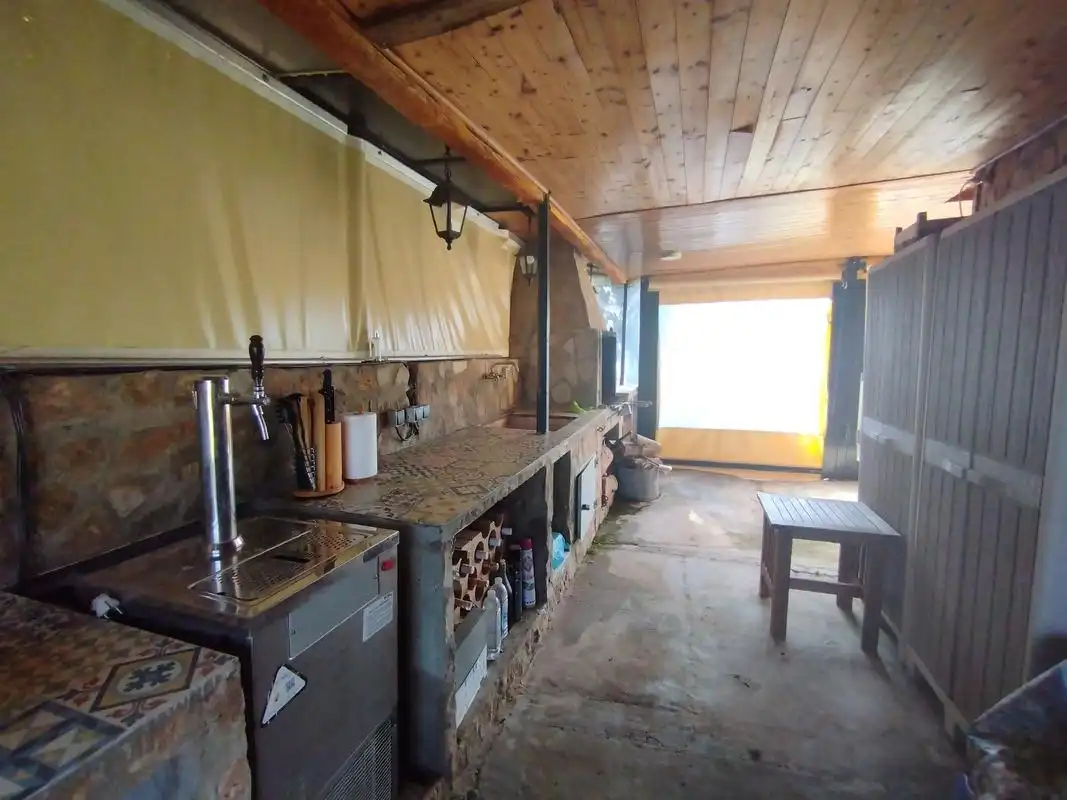 Cocina de Casa o chalet en venta en Muel con Jardín privado y Piscina