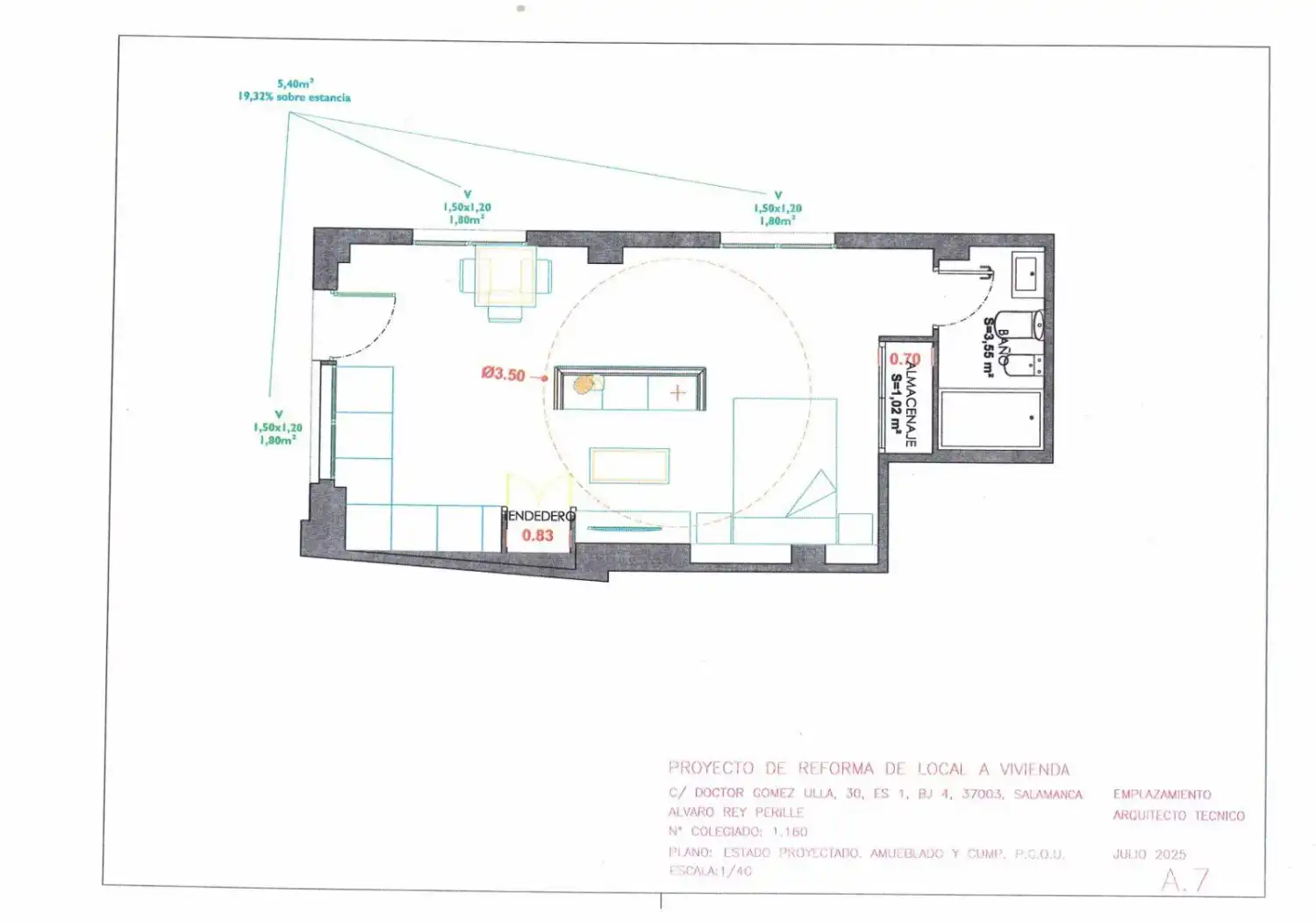 Estudio en venta en Salamanca con Aire acondicionado y Calefacción