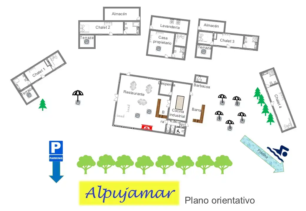 Finca rústica en venta en Nevada con Aire acondicionado, Jardín privado y Terraza