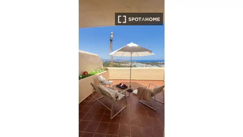 Terrassa de Apartament per a compartir en Mijas amb Aire condicionat, Terrassa i Moblat