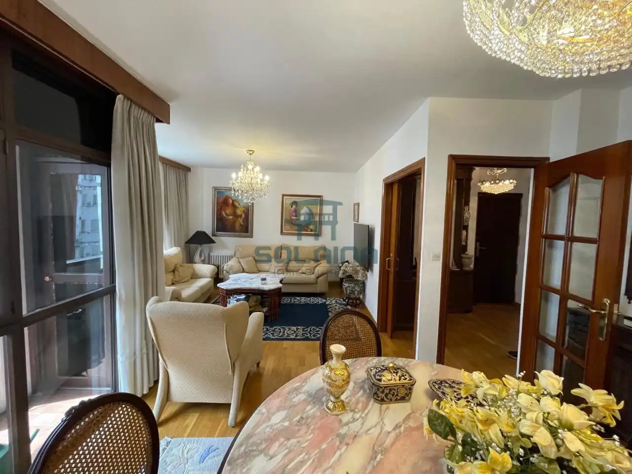 Wohnzimmer von Wohnung zum Verkauf in Ourense Capital  mit Heizung, Parkett und Abstellraum