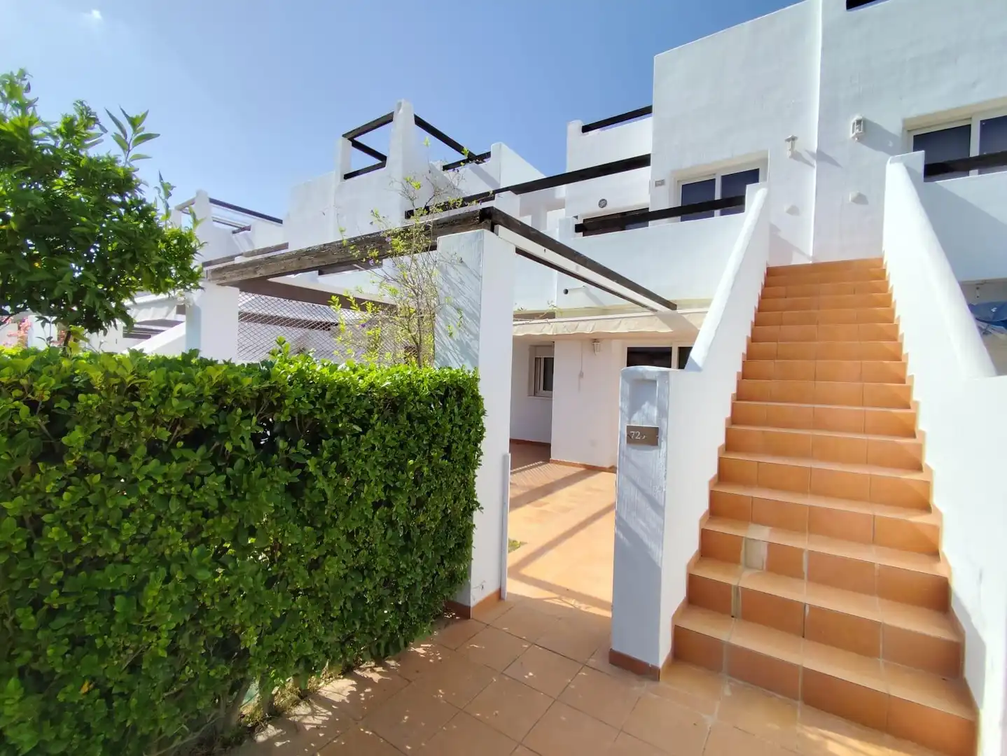 Vista exterior de Casa o xalet en venda en Alhama de Murcia amb Jardí privat, Terrassa i Moblat