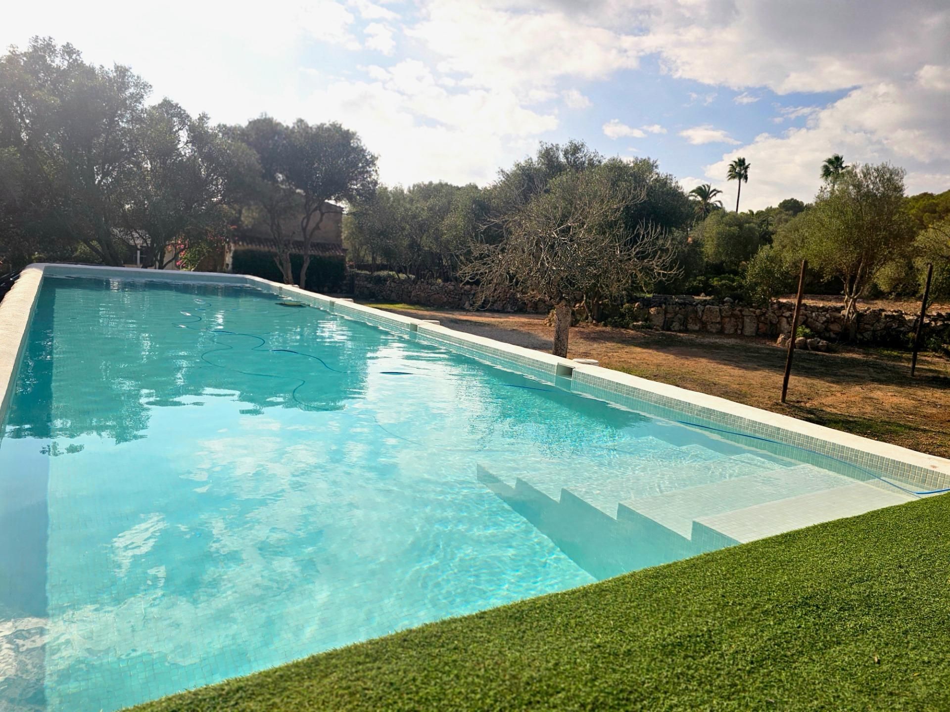 Piscina de Finca rústica de lloguer en Algaida amb Terrassa, Piscina i Balcó