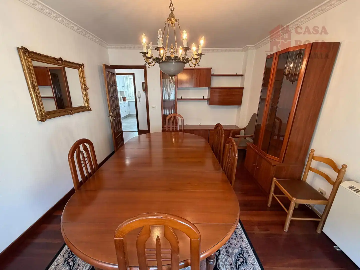 Dining room of Flat for sale in Cangas   with Heating, Parquet flooring and Washing machine