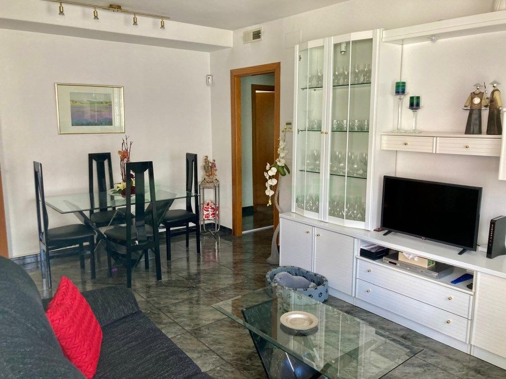 Sala d'estar de Pis en venda en Calella amb Aire condicionat, Moblat i Rentadora