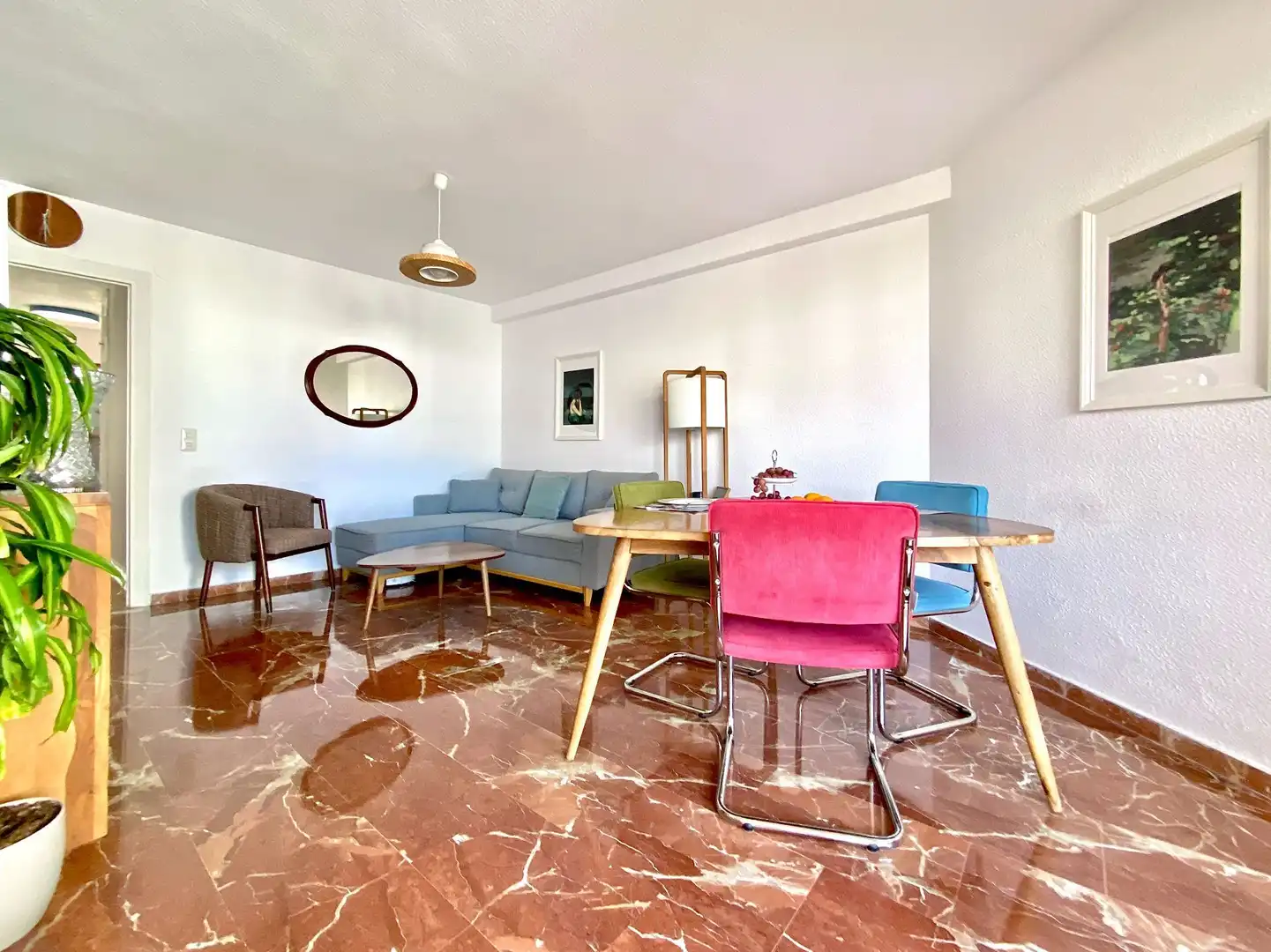 Living room of Apartments for sale in Almuñécar  with Terrace, Furnished and Community pool