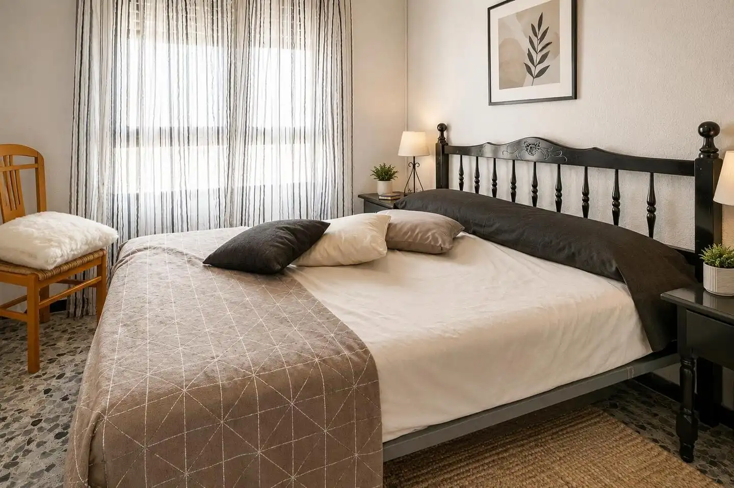 Bedroom of Flat for sale in Santa Pola  with Air Conditioner, Terrace and Furnished