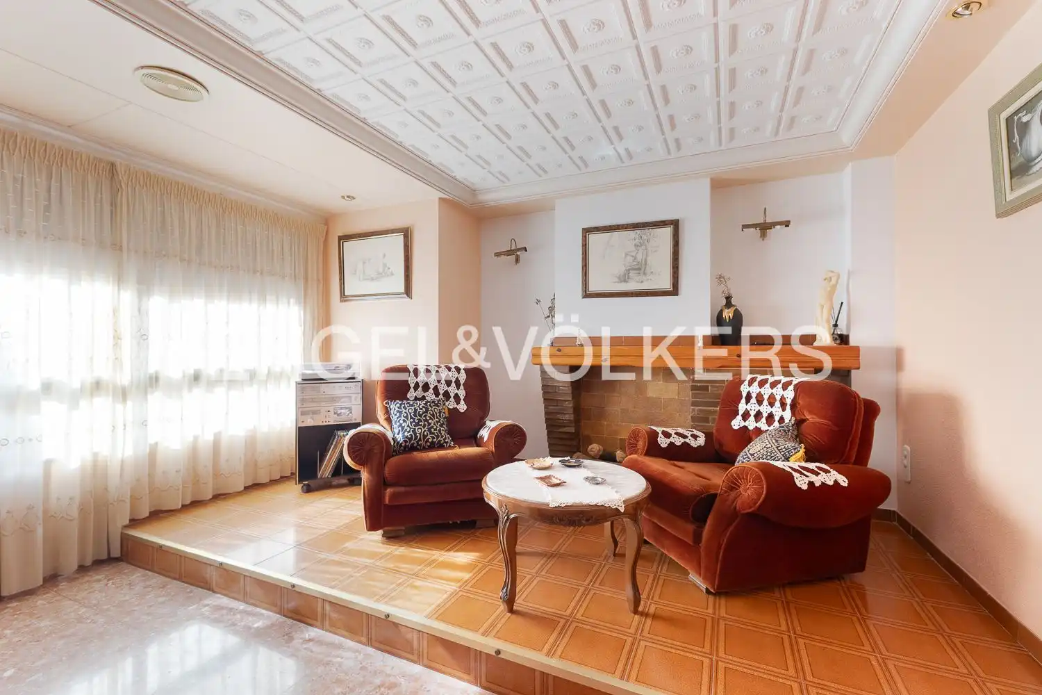 Sala de estar de Piso en venta en Sueca con Calefacción y Balcón