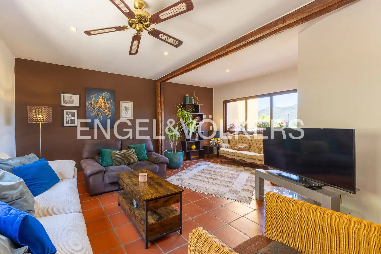 Sala de estar de Casa o chalet en venta en Xaló con Aire acondicionado, Calefacción y Jardín privado