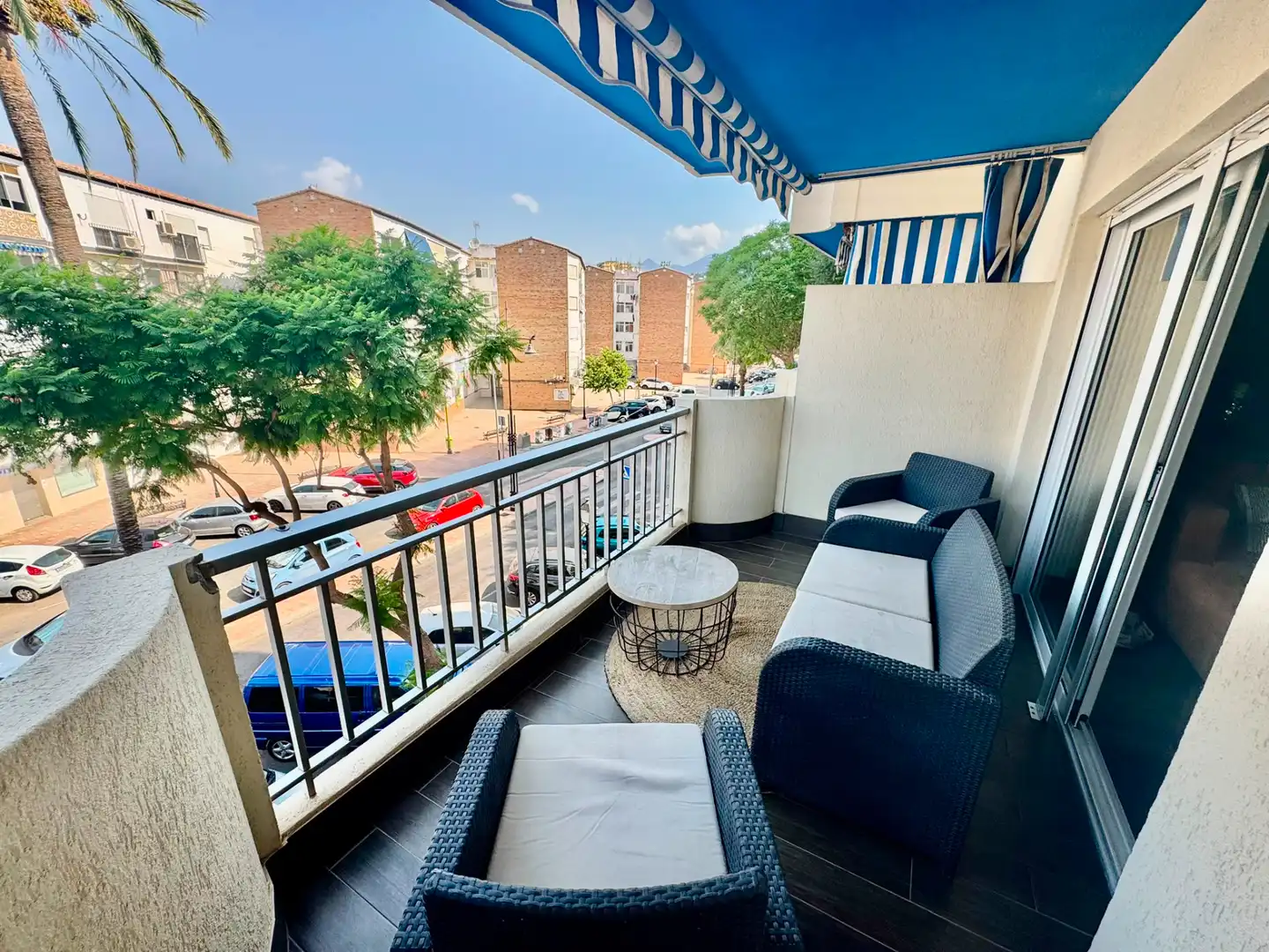 Terrace of Flat for rent in Fuengirola  with Air Conditioner, Terrace and Swimming Pool