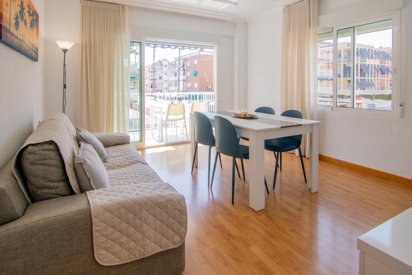Bedroom of Flat for sale in Santa Pola  with Air Conditioner, Terrace and Furnished