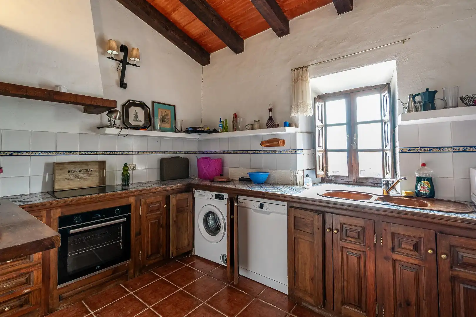 Cocina de Finca rústica en venta en Villanueva de la Concepción con Terraza, Piscina y Amueblado