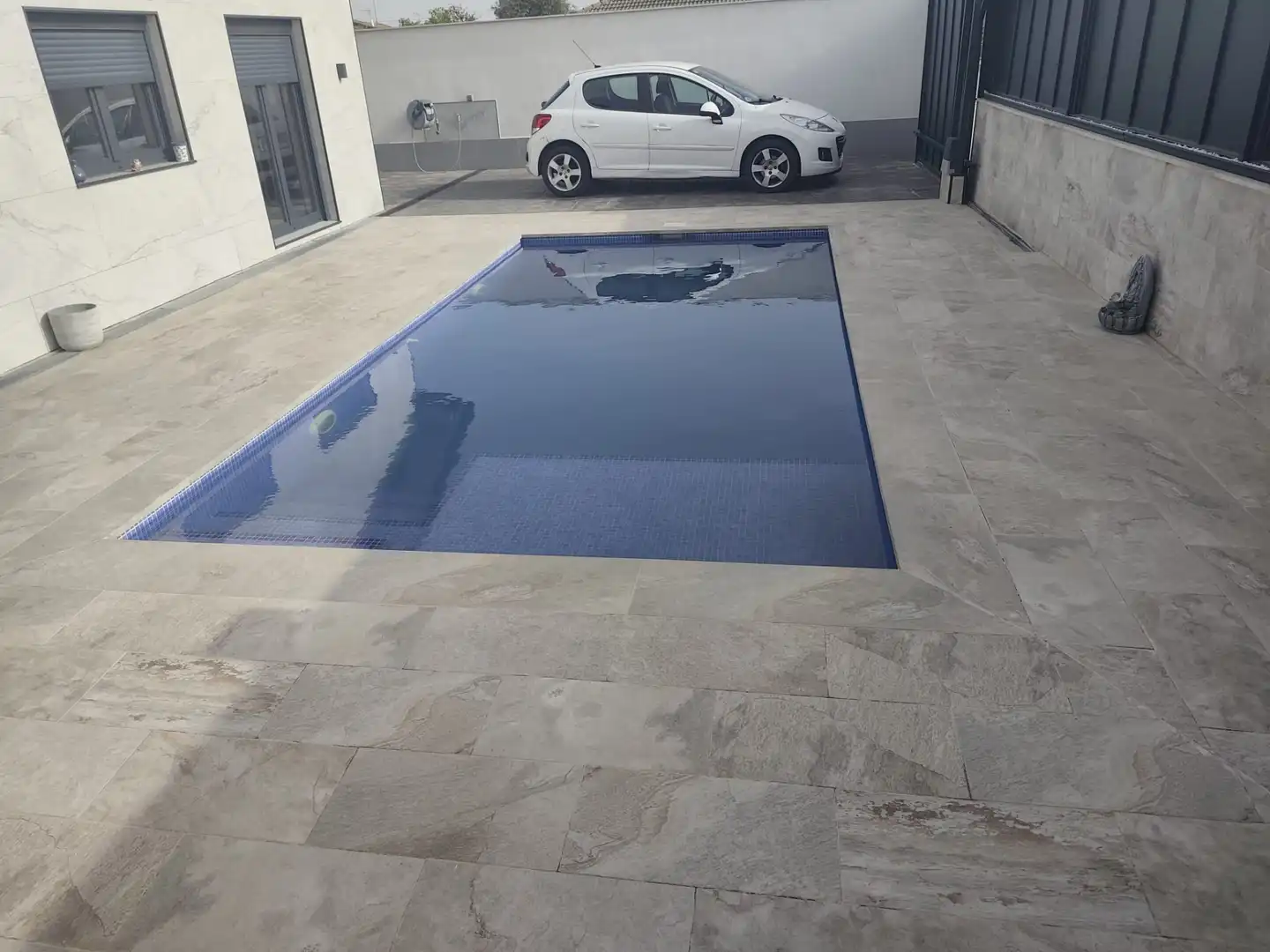 Swimming pool of Houses for sale in Las Ventas de Retamosa  with Air Conditioner, Heating and Storage room