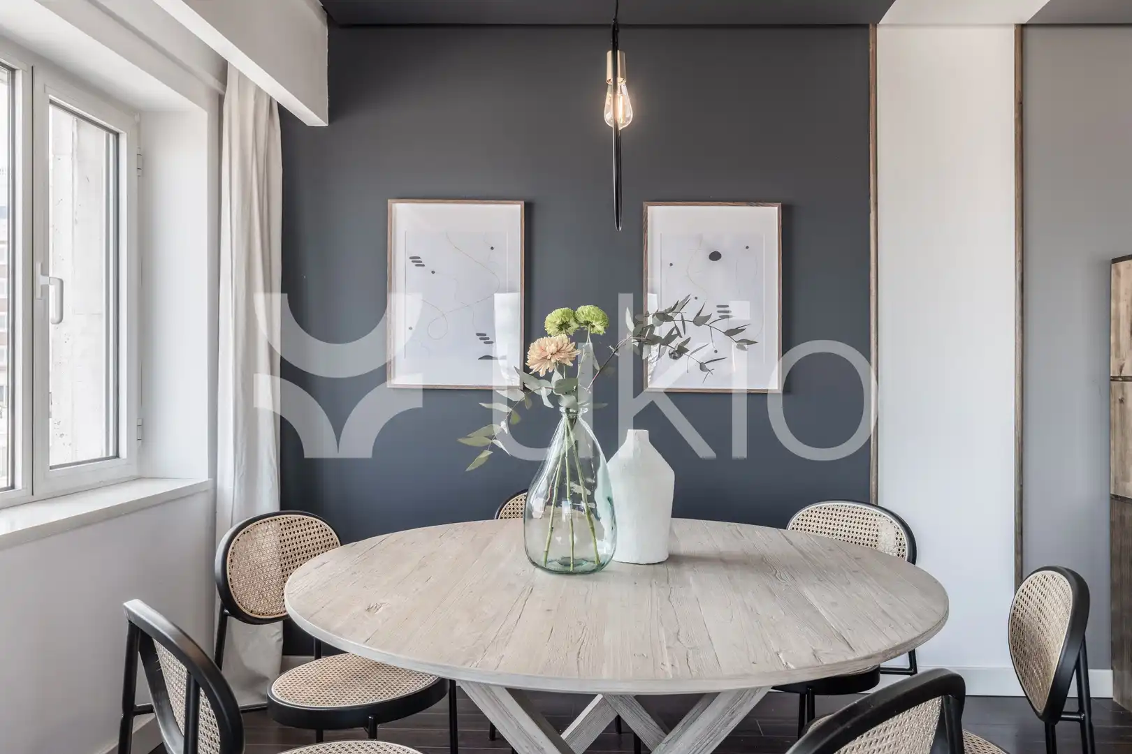 Dining room of Apartments for rent in Madrid  with Air Conditioner, Heating and Furnished