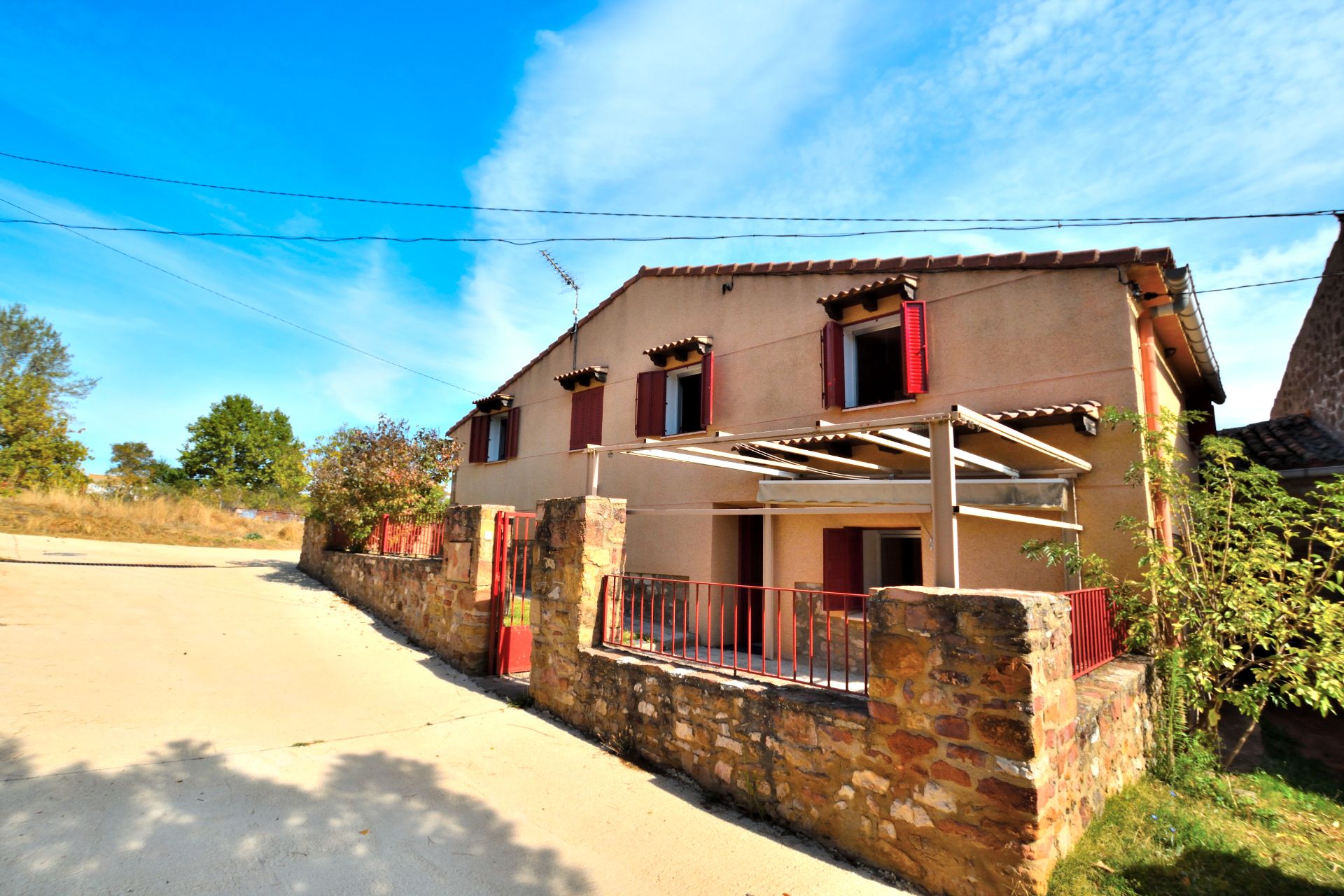 Exterior view of Single-family semi-detached for sale in Atienza  with Heating