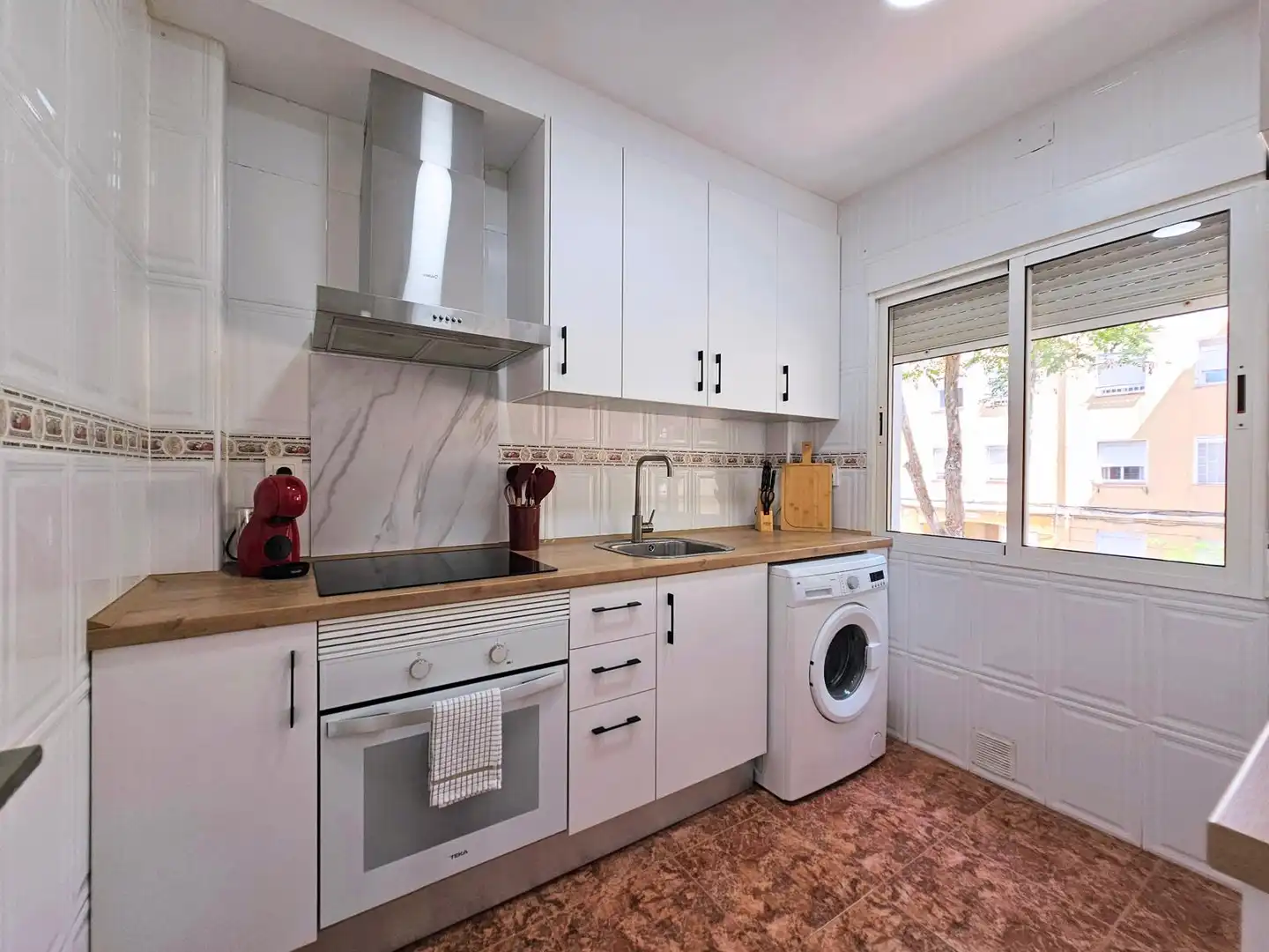Cocina de Piso de alquiler en Cartagena con Aire acondicionado, Calefacción y Terraza