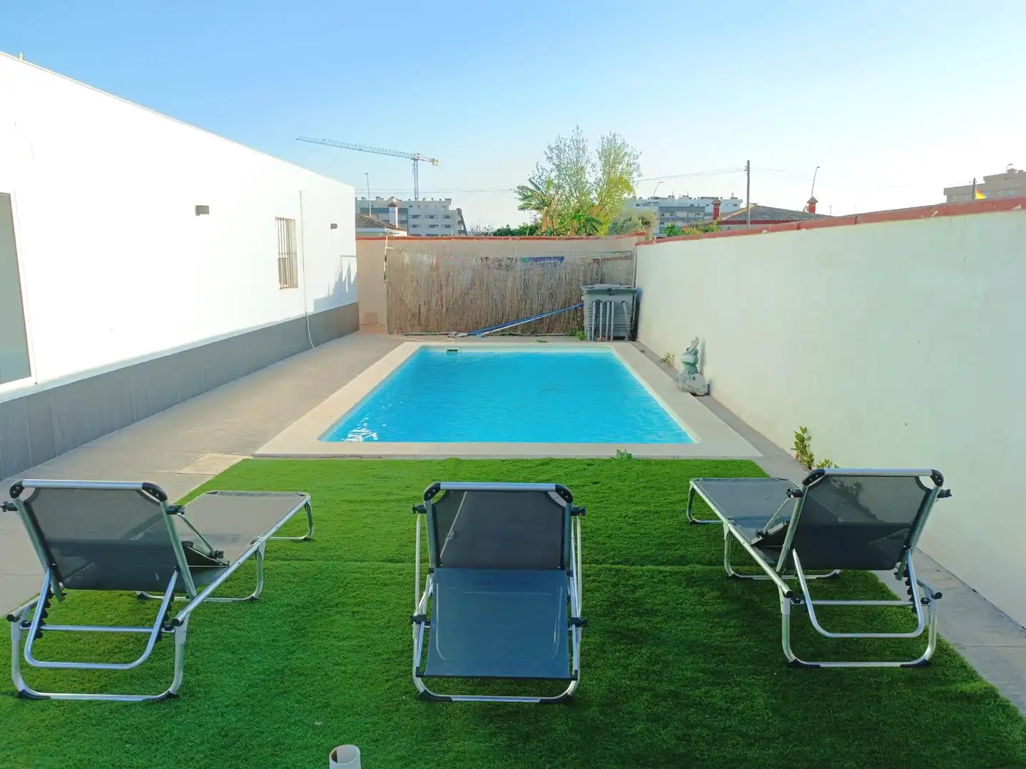 Piscina de Casa o xalet en venda en El Puerto de Santa María amb Aire condicionat, Jardí privat i Terrassa