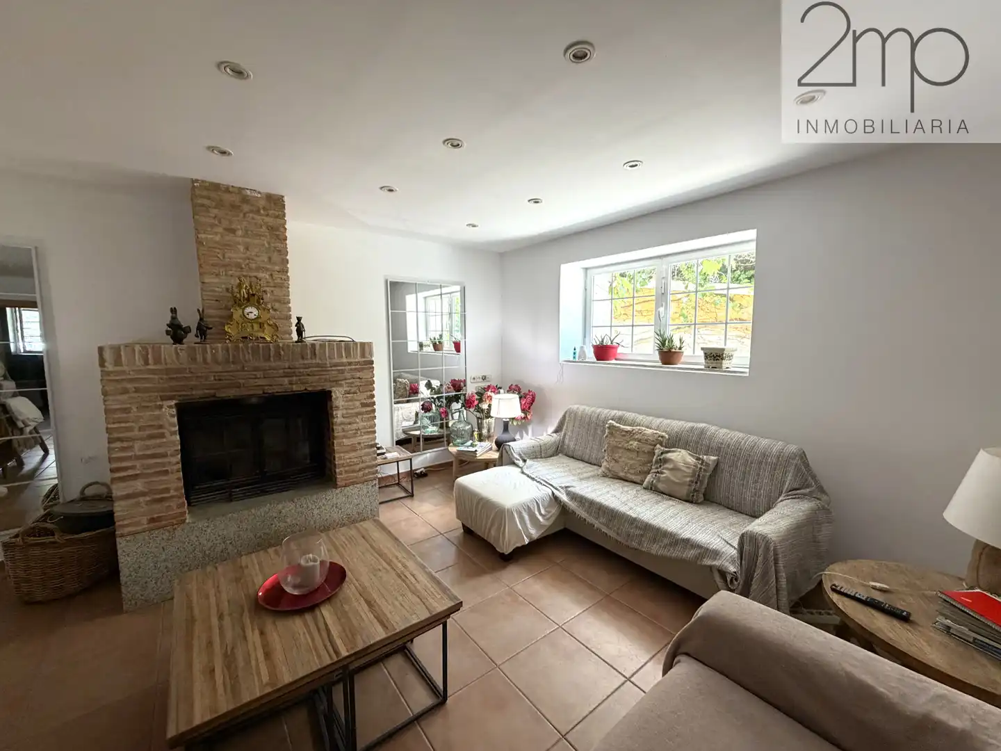 Wohnzimmer von Haus oder Chalet zur Miete in Manzanares El Real mit Heizung, Privatgarten und Parkett