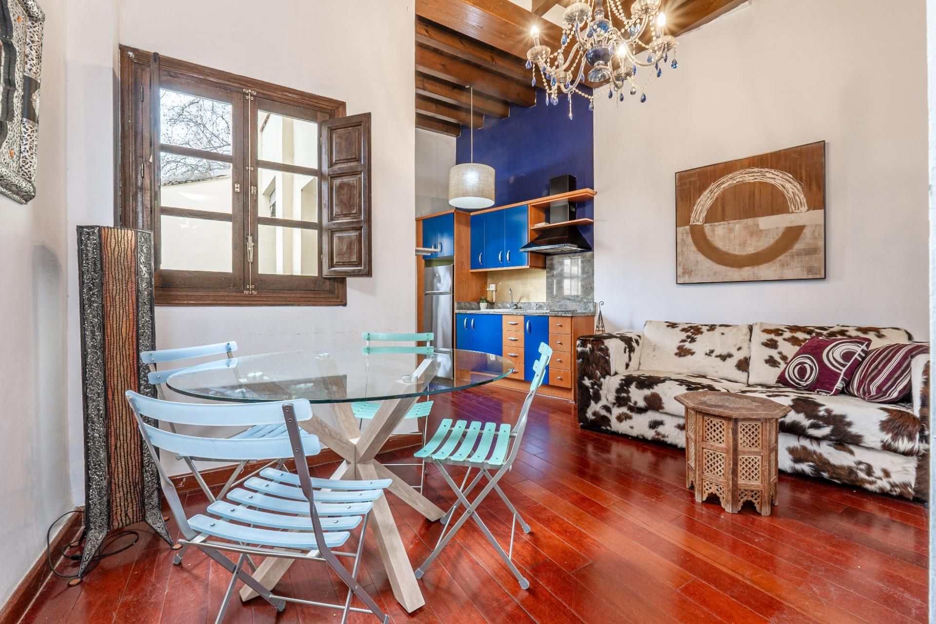 Dining room of Flat for sale in  Granada Capital