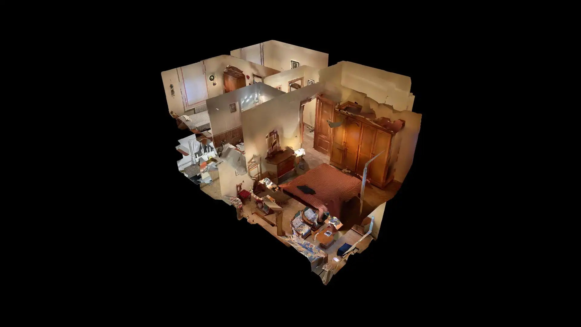 Habitación de Casa adosada en venta en Caudete de las Fuentes con Calefacción, Terraza y Amueblado