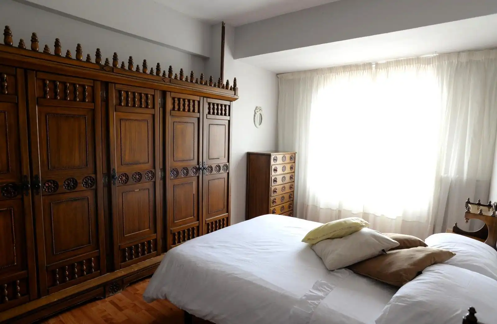 Bedroom of Flat for rent in Santander  with Heating and Furnished
