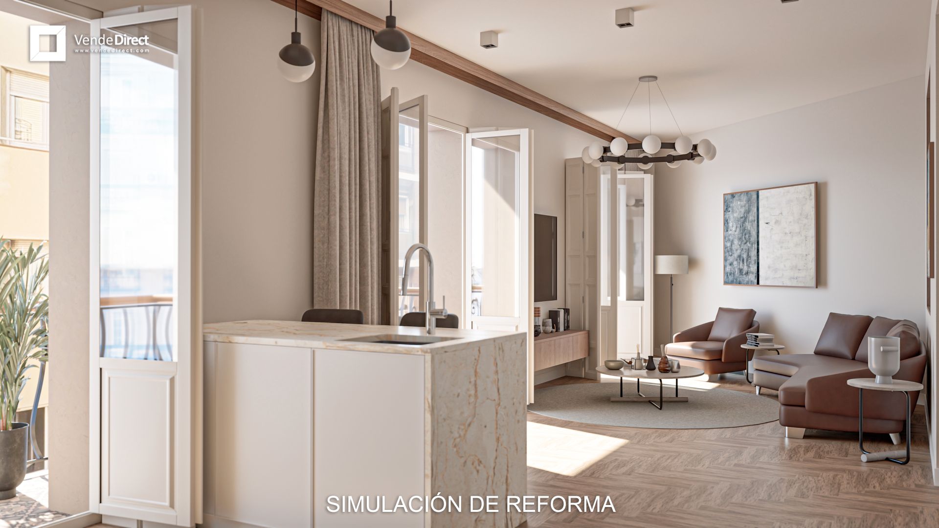 Bedroom of Flat for sale in  Madrid Capital  with Air Conditioner, Heating and Parquet flooring