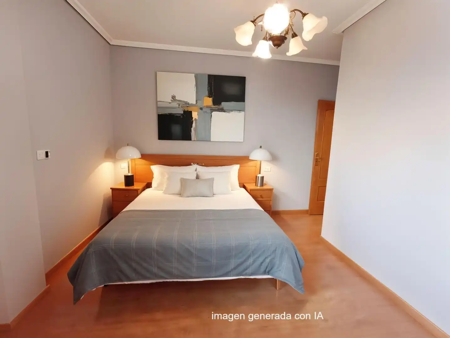 Bedroom of Flat for sale in La Roda  with Air Conditioner, Heating and Furnished