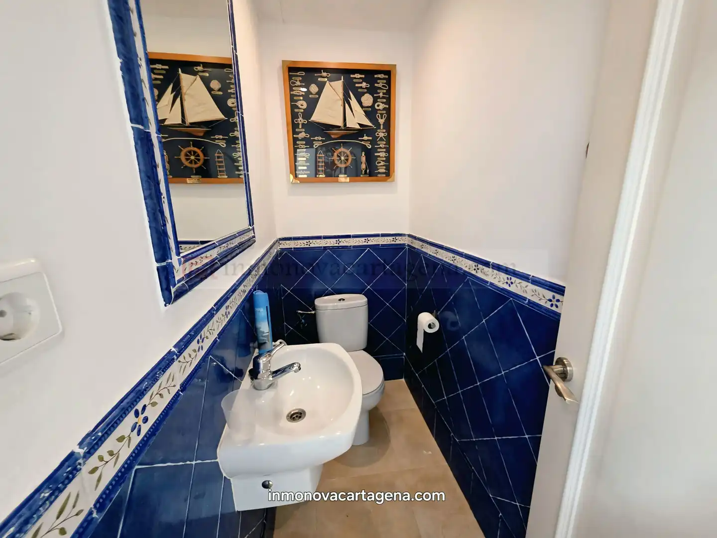 Baño de Casa o chalet en venta en La Manga del Mar Menor con Aire acondicionado, Calefacción y Jardín privado