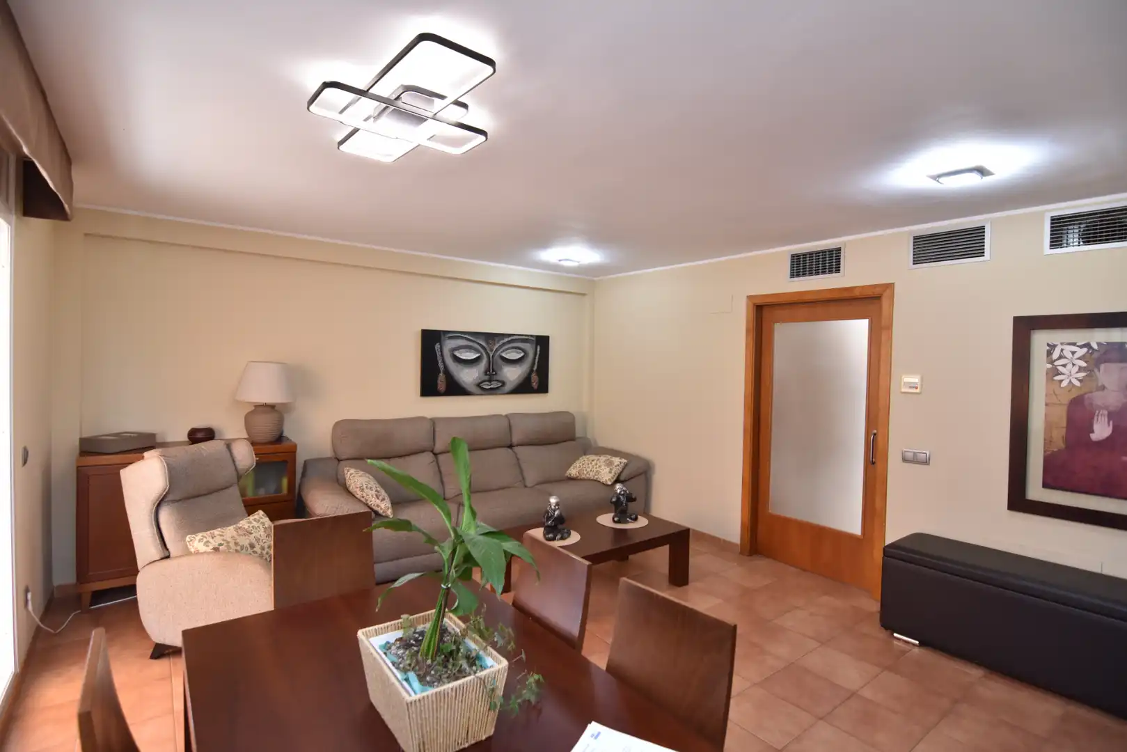 Sala de estar de Dúplex en venta en Pineda de Mar con Aire acondicionado, Calefacción y Parquet