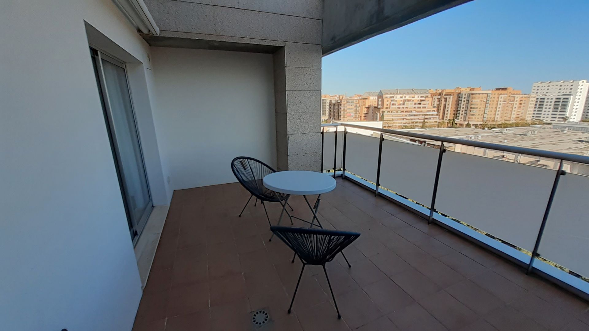 Terrace of Flat to rent in  Valencia Capital  with Air Conditioner, Heating and Terrace